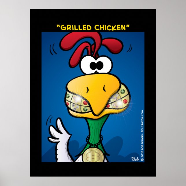 "Grilled Chicken" Poster (Front)