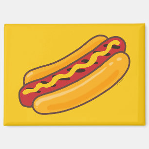 Grilled Hot Dog Magnet