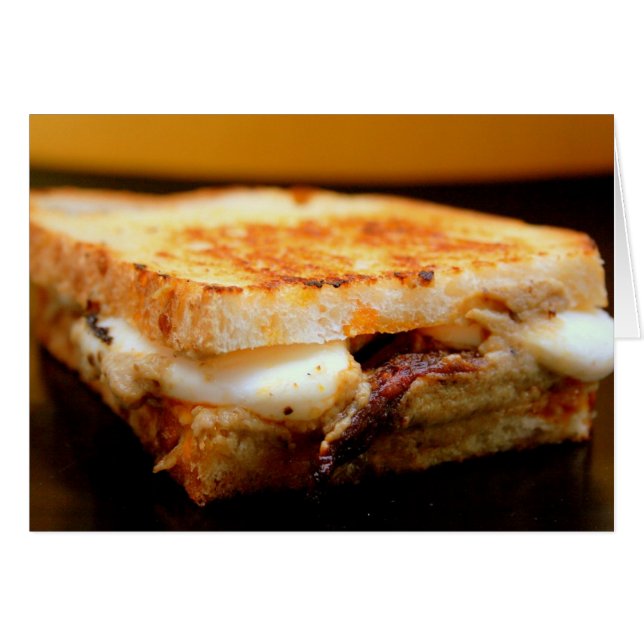 Grilled Mozzarella Sandwich with Smoky Eggplant (Front Horizontal)
