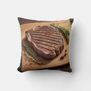 Grilled Ribeye Steak Rosemary Cushion