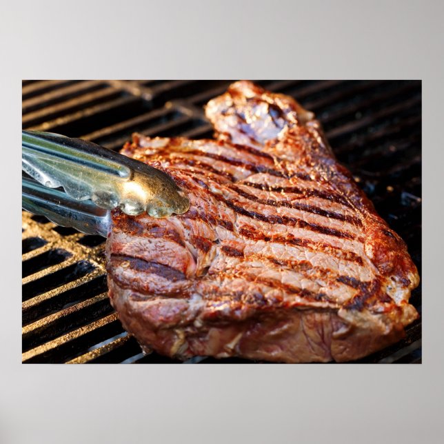 Grilled Steak Poster (Front)