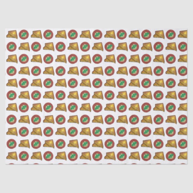 Grilled Toasted Cheese Sandwich Tomato Soup Foodie Tissue Paper (Front)