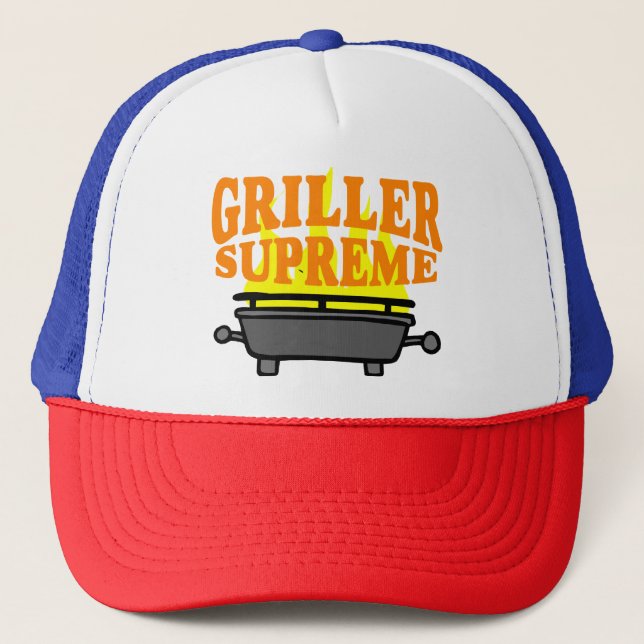 Griller supreme T-Shirt Trucker Hat (Front)