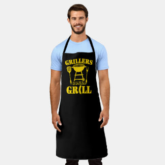 Grillers Gonna Grill Sausage Barbecue Yellow Apron