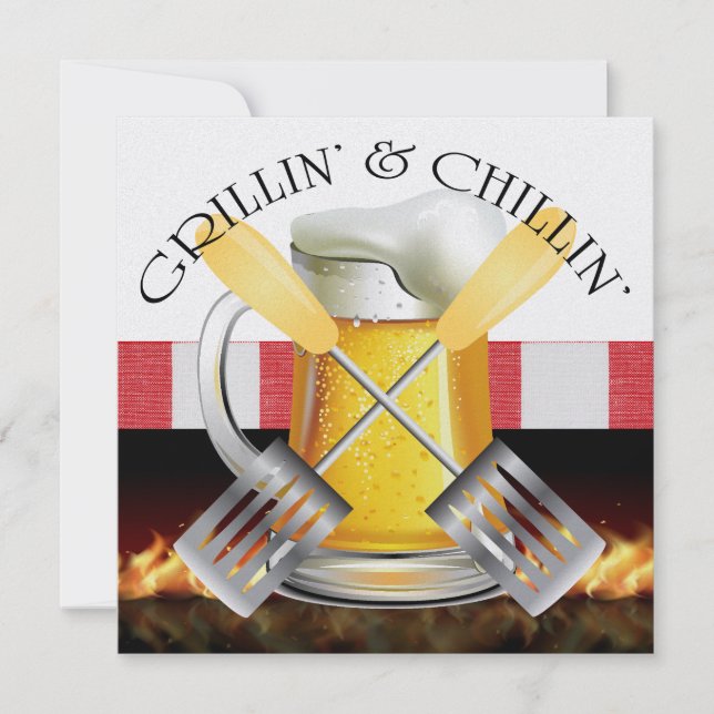 Grillin' and Chillin' 2 Invitation (Front)