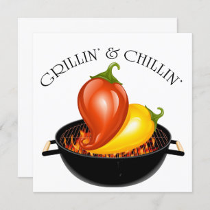 Grillin' and Chillin' Invitation