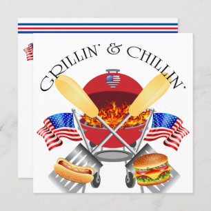 Grillin' and Chillin' Invitation
