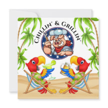Grillin' and Chillin' Invitation