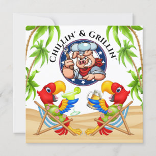 Grillin' and Chillin' Invitation