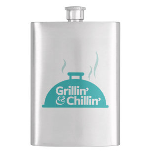 Grillin' & Chillin' Hip Flask