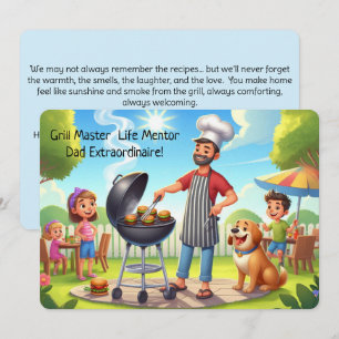 Grillin’ & Chillin’ Personalised Father’s Day Card