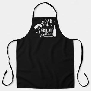 Grilling and Chilling Dad Fun Personalised BBQ Apron