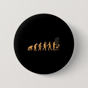 Grilling Art For Men Women Bbq Grill Barbeque Meat 6 Cm Round Badge