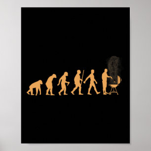 Grilling Art For Men Women Bbq Grill Barbeque Meat Poster