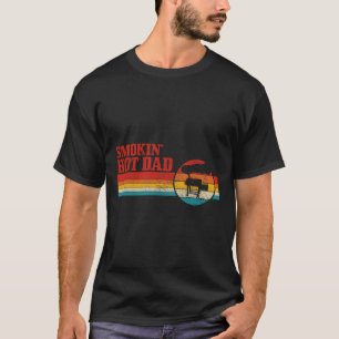 Grilling Bbq Funny Fathers Day Grill Vintage Smoki T-Shirt