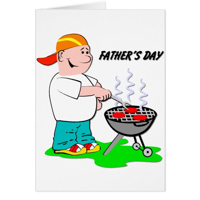 Grilling Dad - Father's Day Greeting Card (Front)