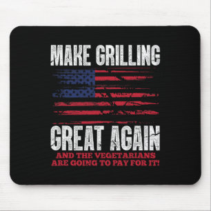 Grilling Great Again Funny Trump Bbq Pit Master  Mouse Pad