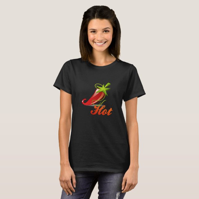  Grilling Hot Chick  T-Shirt (Front Full)