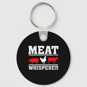Grilling - Meat Whisperer Funny Bbq Chef Gift  Key Ring