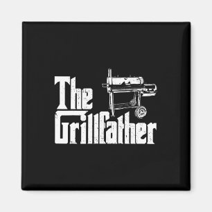 Grilling Smoker And Grill Chef Grillfather Grilled Magnet
