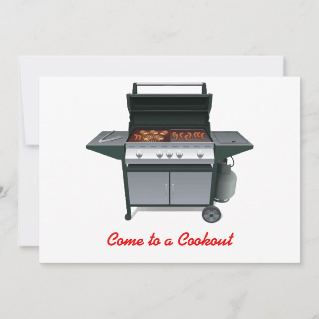 Grilling Time Invitation (Front)
