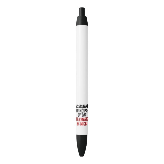 Grillmaster Assistant Principal Black Ink Pen (Front Vertical)
