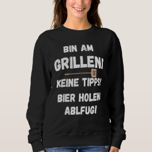 Grillmeister Barbecue  Grill Saying Beer Get Sweatshirt