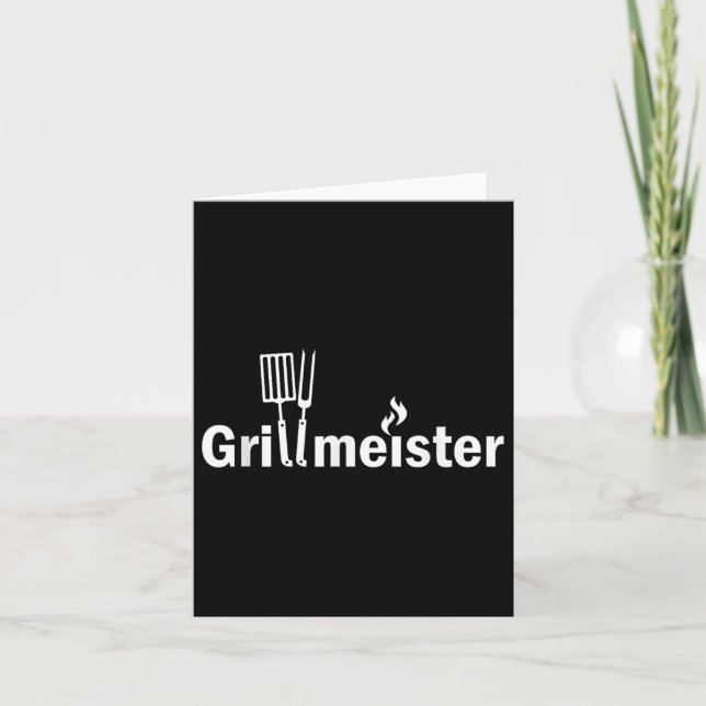 Grillmeister Grillmaster, Bbq, Grilling  Card (Front)