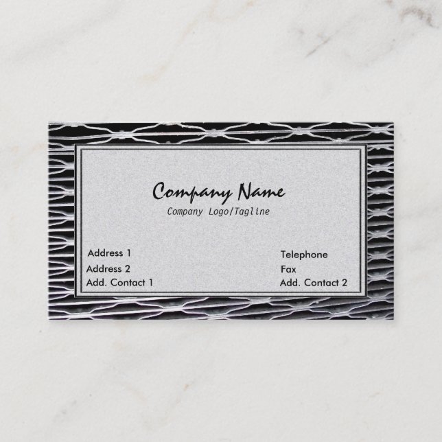 Grillwork Abstract Business Card (Front)
