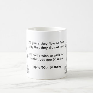 Grim 50th Birthday Mug