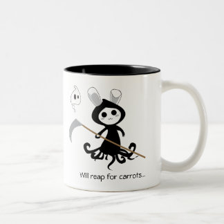 Grim Bunny Two-Tone Coffee Mug