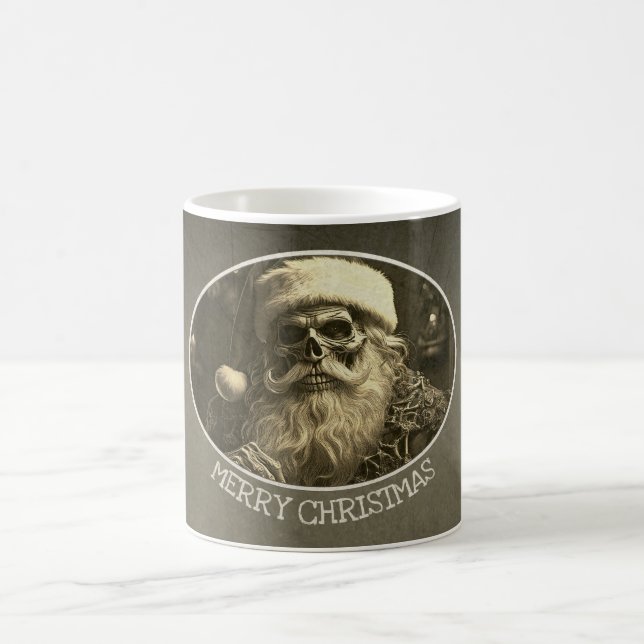 Grim Christmas - Skeleton Santa  65609 Coffee Mug (Center)
