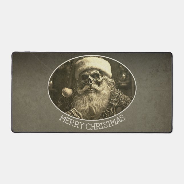 Grim Christmas - Skeleton Santa  65609 Desk Mat (Front)