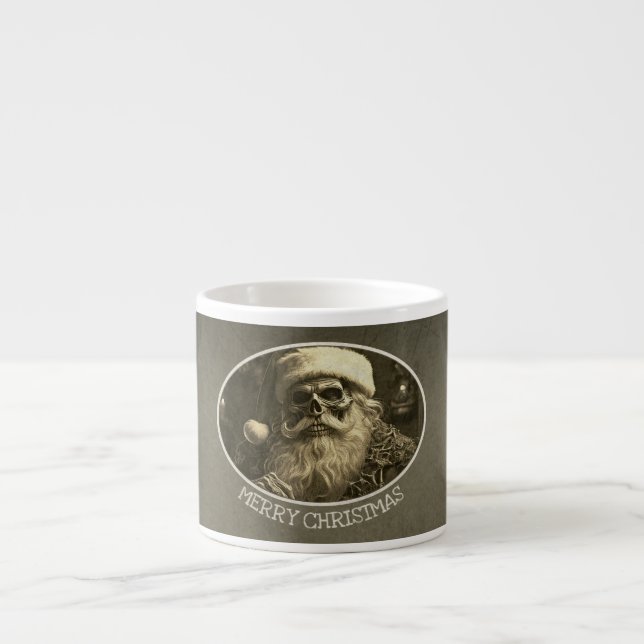 Grim Christmas - Skeleton Santa  65609 Espresso Cup (Front)