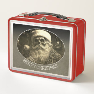 Grim Christmas - Skeleton Santa  65609 Metal Lunch Box