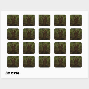 Grim Hand  Square Sticker