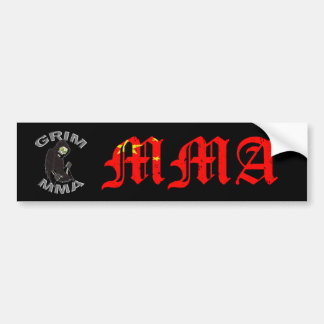 Grim MMA China Bumpersticker Bumper Sticker