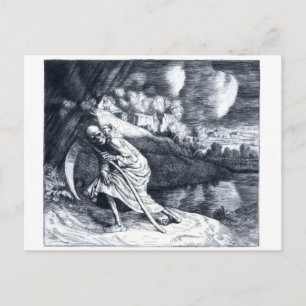 Grim Reaper 1 vintage postcard