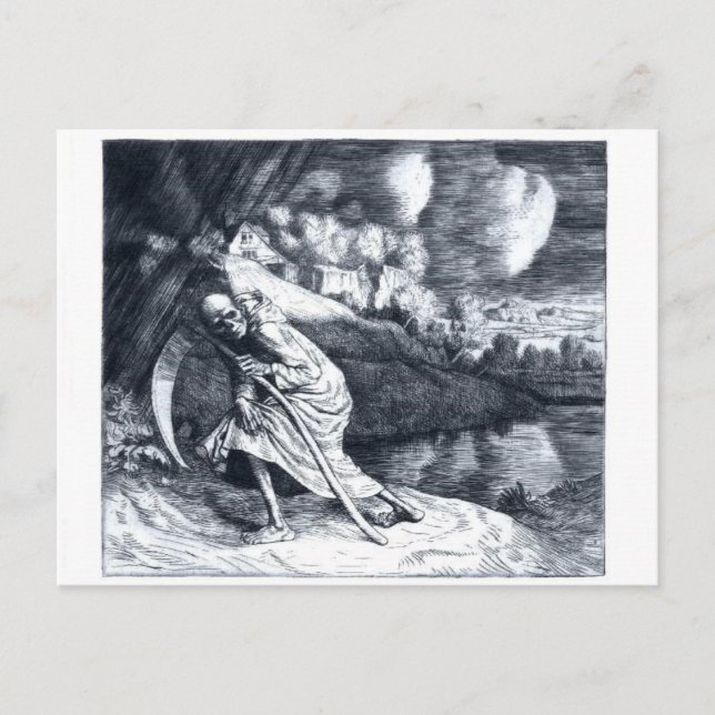 Grim Reaper 1 vintage postcard (Front)