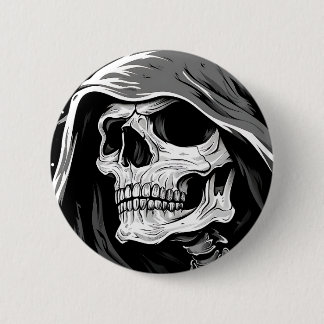 Grim Reaper 6 Cm Round Badge