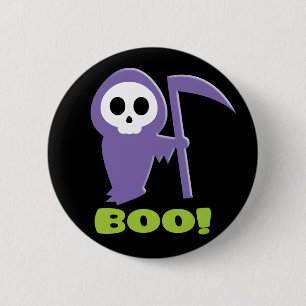 Grim Reaper 6 Cm Round Badge