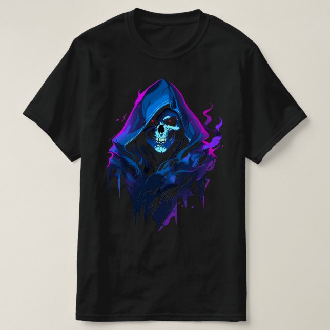 Grim Reaper Awaits, Death Himself T-Shirt (Design Front)