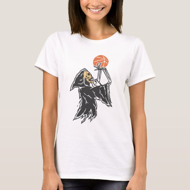 Grim Reaper Basketball T-Shirt (Front)