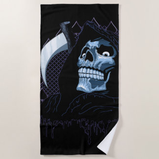 Grim Reaper Beach Towel
