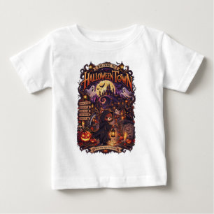 Grim Reaper Bear Halloween Town Art Baby T-Shirt