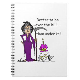 Grim Reaper Birthday Humour Notebook