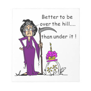 Grim Reaper Birthday Humour Notepad