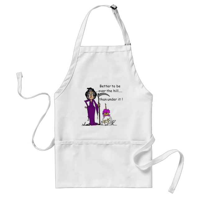Grim Reaper Birthday Humour Standard Apron (Front)