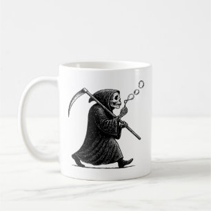 Grim Reaper Blowing Bubbles Coffee Mug