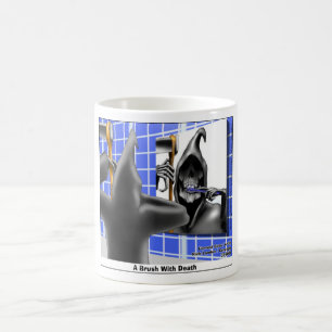 Grim Reaper Brush W/Death Funny Tees Mugs & Gifts